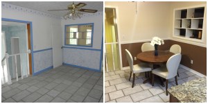 Eat in Kitchen: The terrible paint was the first to go